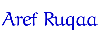 Aref Ruqaa font